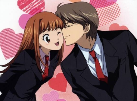 cute anime couples kiss. Itazurana Kiss